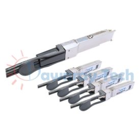 1m (3.28ft) Cisco 思科 QSFP-4SFP25G-CU1M 相容 QSFP28 to 4 SFP28 分支式直連電纜 25GBASE-CR 4x 25Gbps Twin-axial