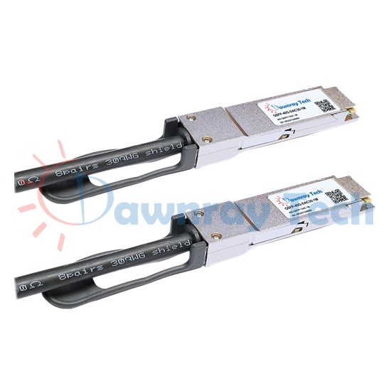 1m (3.28ft) 中性泛用 QSFP-40G-DAC30-1M QSFP+ to QSFP+ 直連電纜 40GBASE-CR4 40Gbps Twin-axial