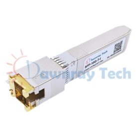 中性泛用 SFP-10G-T-I 工業溫度等級 SFP+ 銅纜模組 10GBASE-T 10.3Gbps CAT6a/CAT7 雙絞線 RJ45 30m