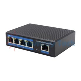 5 埠工業級 PoE 非網管型 100M Ethernet 乙太網路交換機 5 電 4 PoE