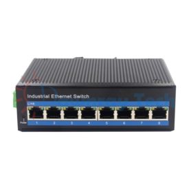 8 埠工業級 PoE 非網管型 100M Ethernet 乙太網路交換機 8 電 8 PoE