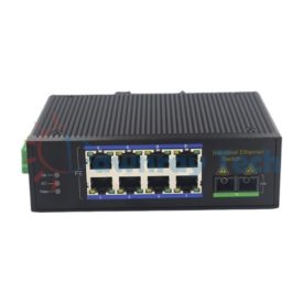 9 埠工業級 PoE 非網管型 100M Ethernet 乙太網路交換機 1 光 8 電 8 PoE