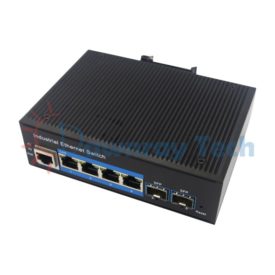 6 埠工業級 L2 網管型 Gigabit Ethernet 乙太網路交換機 2 光 4 電