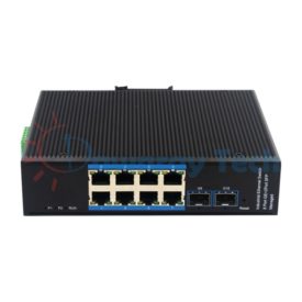10 埠工業級 PoE L2 網管型 Gigabit Ethernet 乙太網路交換機 2 光 8 電 8 PoE