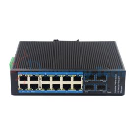 16 埠工業級 L2 網管型 Gigabit Ethernet 乙太網路交換機 4 光 12 電