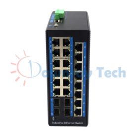 24 埠工業級 L2 網管型 Gigabit Ethernet 乙太網路交換機 4 光 20 電