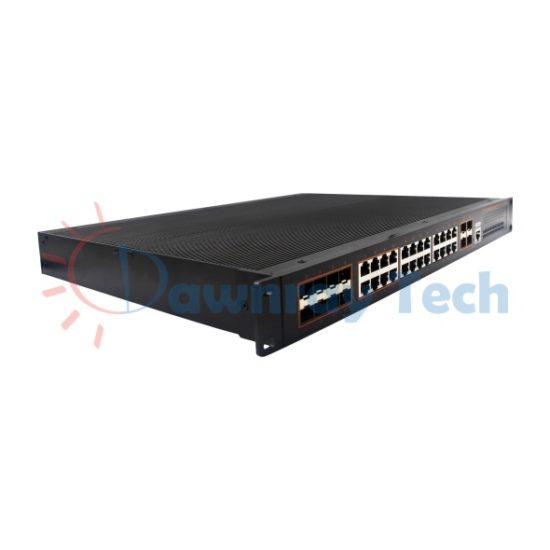 28 埠工業級 L3 網管型 Gigabit Ethernet 乙太網路交換機 20 光 8 複合