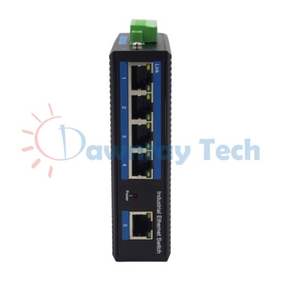 5 埠工業級 PoE 非網管型 Gigabit Ethernet 乙太網路交換機 5 電 5 PoE