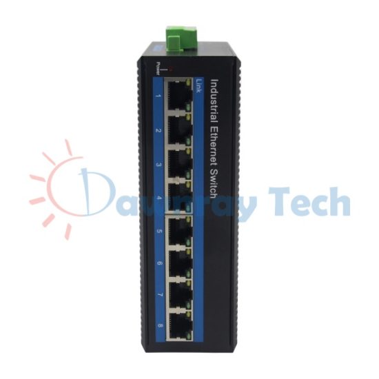8 埠工業級非網管型 Gigabit Ethernet 乙太網路交換機 8 電