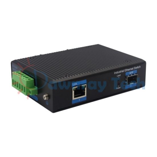 2 埠工業級非網管型 Gigabit Ethernet 乙太網路交換機 1 光 1 電