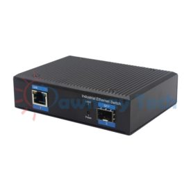 2 埠工業級 PoE 非網管型 Gigabit Ethernet 乙太網路交換機 1 光 1 電 1 PoE