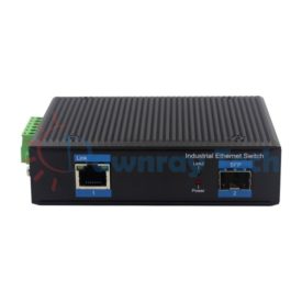 2 埠工業級 PoE 非網管型 Gigabit Ethernet 乙太網路交換機 1 光 1 電 1 PoE