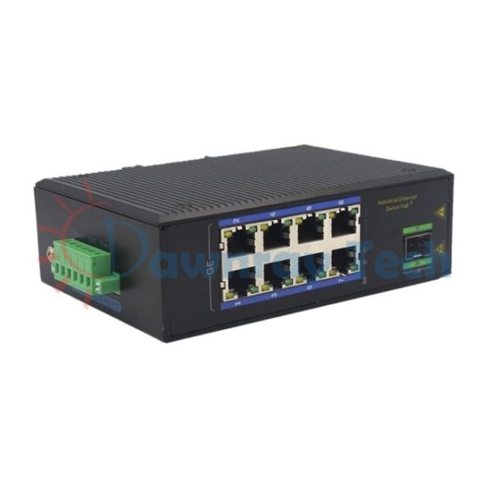 9 埠工業級非網管型 Gigabit Ethernet 乙太網路交換機 1 光 8 電