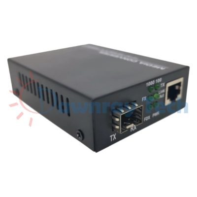 1G 乙太網光電轉換器 10/100/1000BASE-T RJ45 to 1000BASE-X SFP Gigabit Ethernet Media Converter